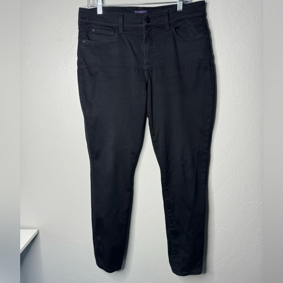 NYDJ Jeans ALINA Sculpting Stretch Denim Legging Black Pants SZ 12 NEW! - Picture 3 of 16